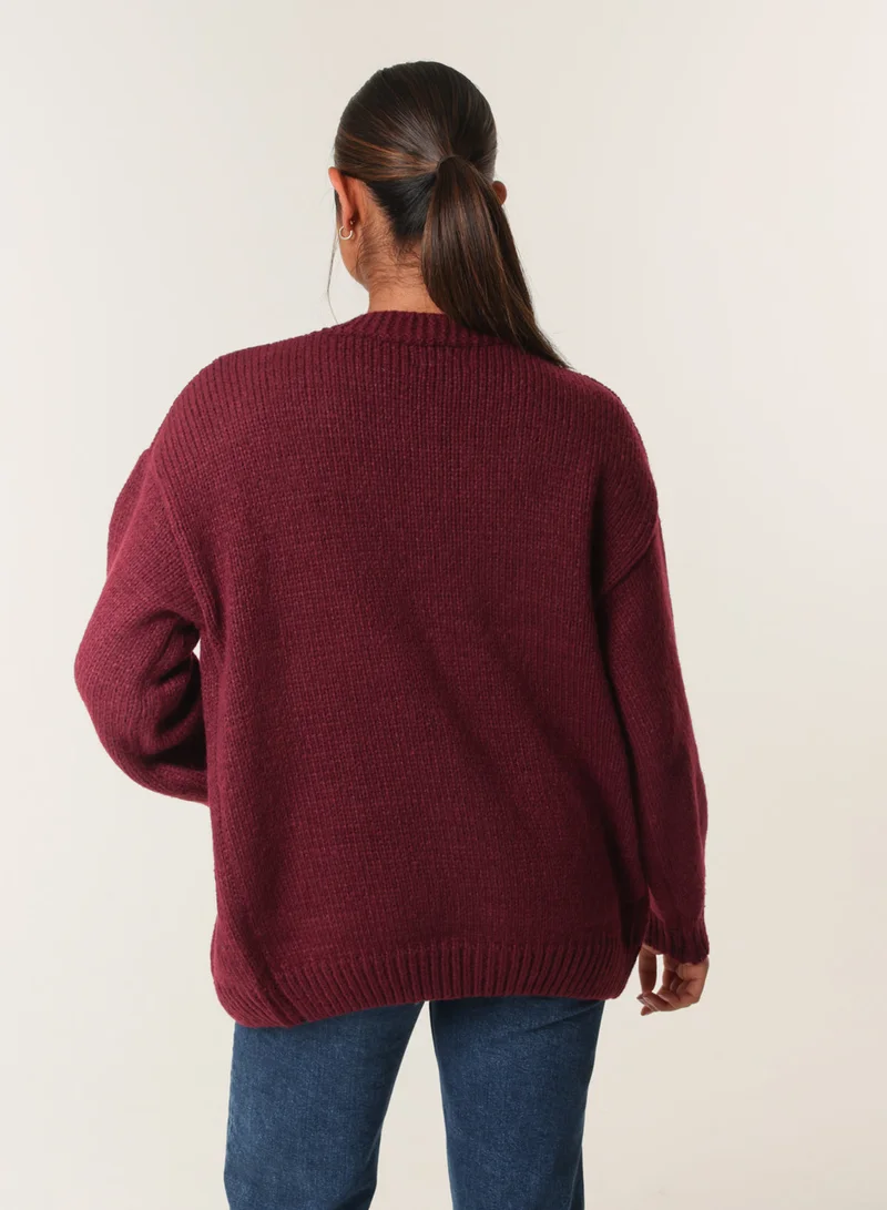 Blue Vanilla Daisy Large Flower Cardigan