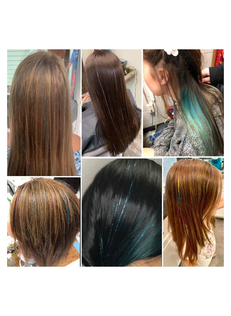 بلومنغ تايم 12 لون جدائل 47 بوصة وصلات شعر لامع لامع - Image 5