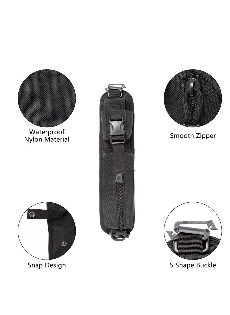 Excefore 2 Pack Backpack Shoulder Strap, Molle Accessory Pouch, Molle EDC Waist Pouch,Tactical Compact EDC Pouch Additional Backpack Strap, Suitable for Hiking  - Image 4
