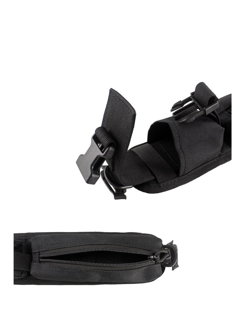 Excefore 2 Pack Backpack Shoulder Strap, Molle Accessory Pouch, Molle EDC Waist Pouch,Tactical Compact EDC Pouch Additional Backpack Strap, Suitable for Hiking  - Image 3