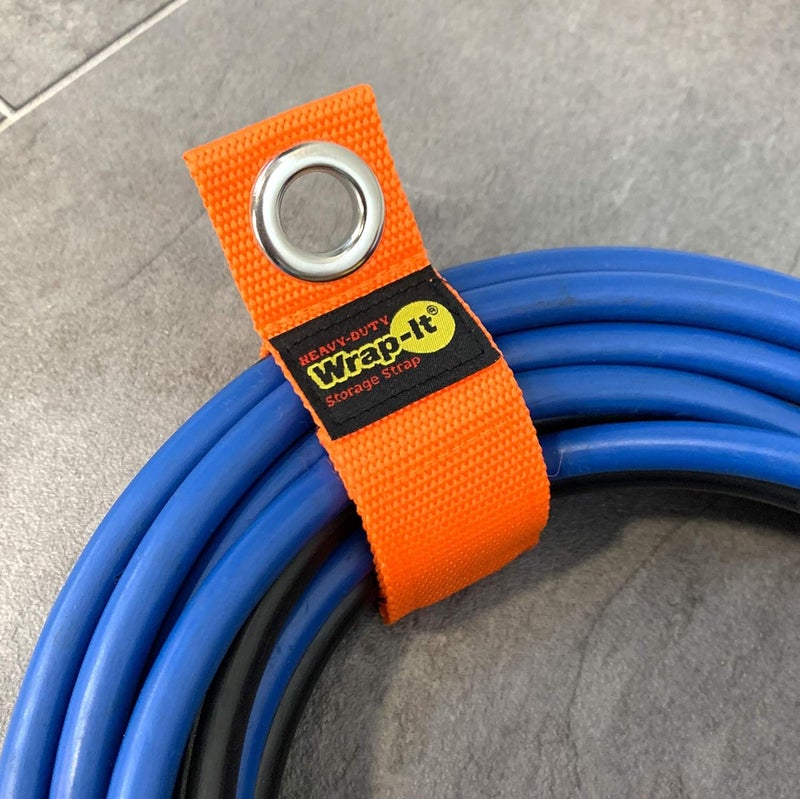 Wrap-It Storage Heavy-Duty Straps - 10-inch (6-Pack) Blaze Orange - Garage Organizer and Electric Cord Holder for Garage Essentials - Image 3