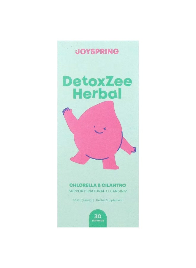 JoySpring, DetoxZee Herbal, 1 fl oz (30 ml) - Image 1