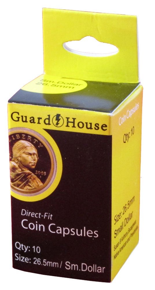 Guardhouse 26mm Direct Fit Coin Capsule for US Small Dollar and Other Similar Sized Coins Pack of 10 - Image 2