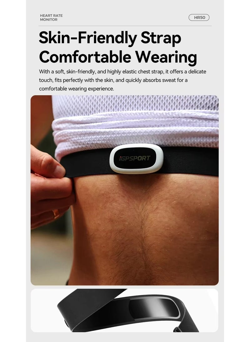 iGPSPORT HR50 Heart Rate Sensor Bike Computer Fitness Running Sport Heart Rate Monitor Sensor IPX7 Waterproof Bike Accessories - Image 4