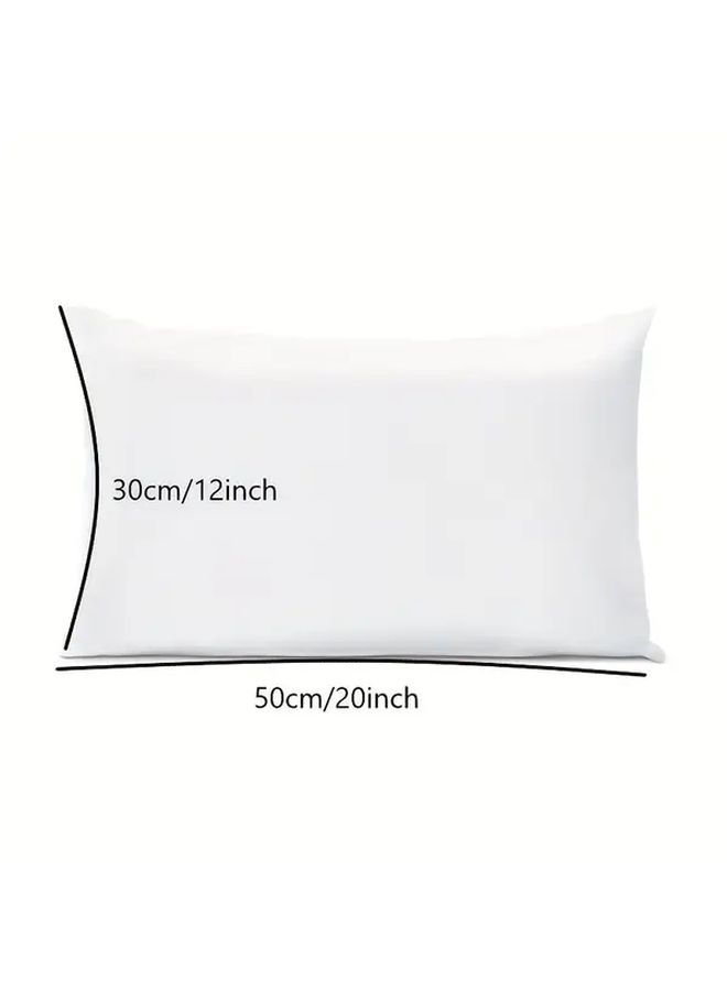 2pcs 11 81x19 69 Inch Car Seat Pillows With Soft Terry Cloth Cover White Orange Accents Machine Washable - Image 3