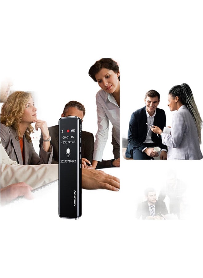 Newsmy Newman 16Gb Voice Recorder, Ai Intelligent V5Pro, Transcribes Meetings, Long Standby Time, Compact, Can Connect To Phone, Professional High-Definition Noise Reduction, Lawyer Portable Device - Image 2
