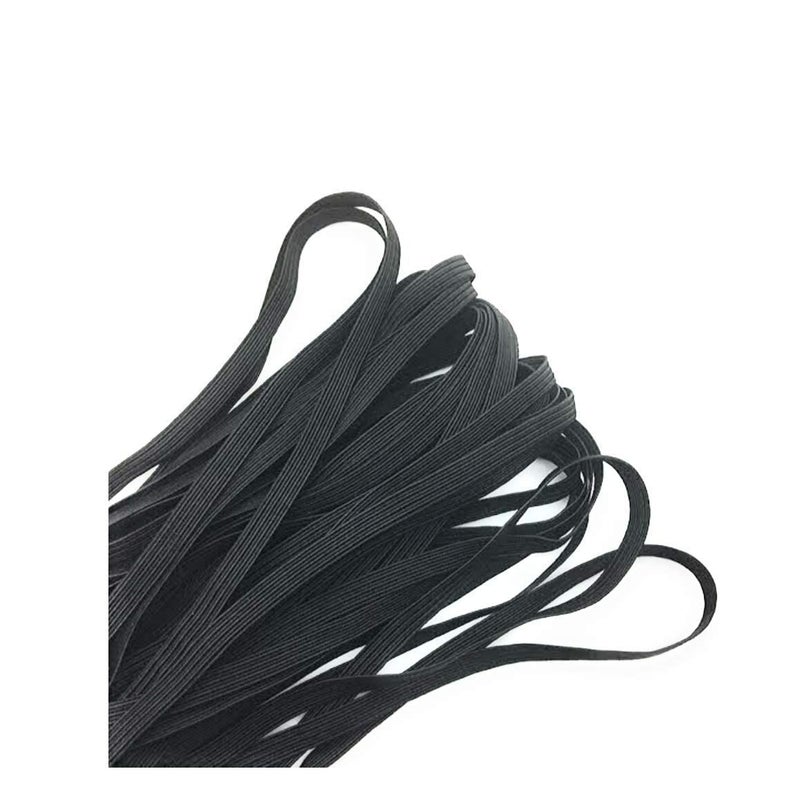 Hesch 9 Elastic for Mask Making Quarter Inch Mask Elastic Makes 300 Masks Mask Elastic Black Mask Elastic Roll