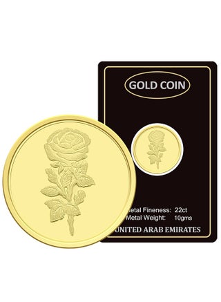 Gold 22KT Flower Design 10 Grams Coin - pzsku/ZBE38E95E2DC5838494BEZ/45/_/1731565683/27c13496-4f3d-463f-ab68-c4134655620c