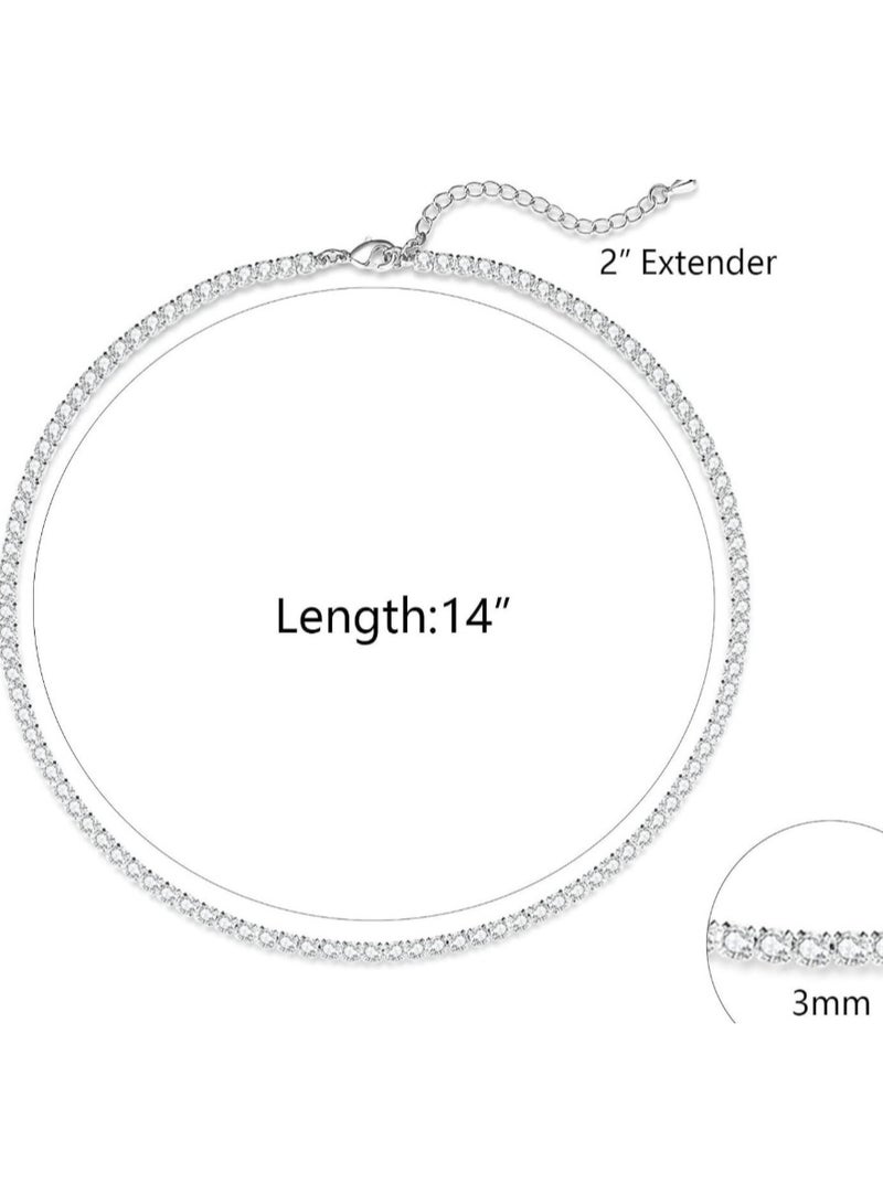 Tennis Necklace, Bracelet and Earring - Image 2