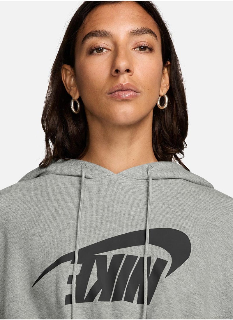 Nike - Nsw Fleece Oversized Pullover Hoodie - Image 1