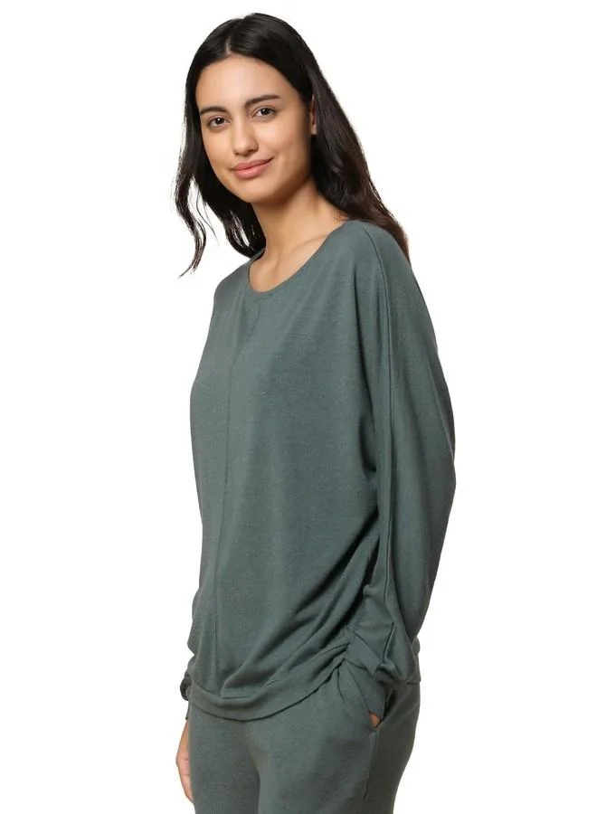 ترايامف Triumph Women's Relaxed Fit T-Shirt (Z216538_Smoky Green)
