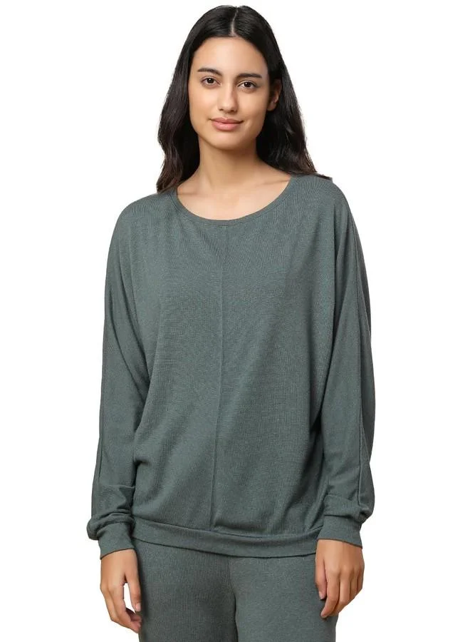ترايامف Triumph Women's Relaxed Fit T-Shirt (Z216538_Smoky Green)
