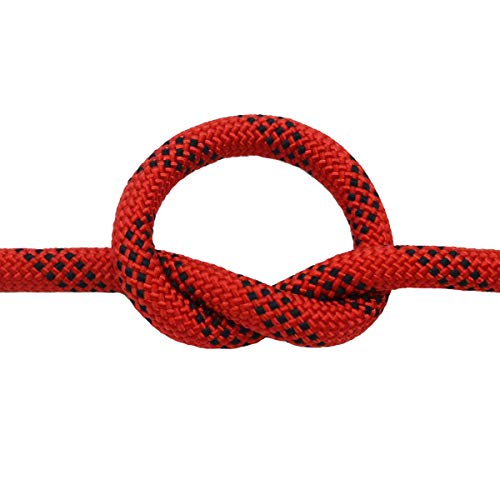 YUZENET Braided Polyester Arborist Rope (3/8 inch X 100 feet) High Strength Bull Rope for Tree Work Truck Securing Camping Swing, Red - Image 3