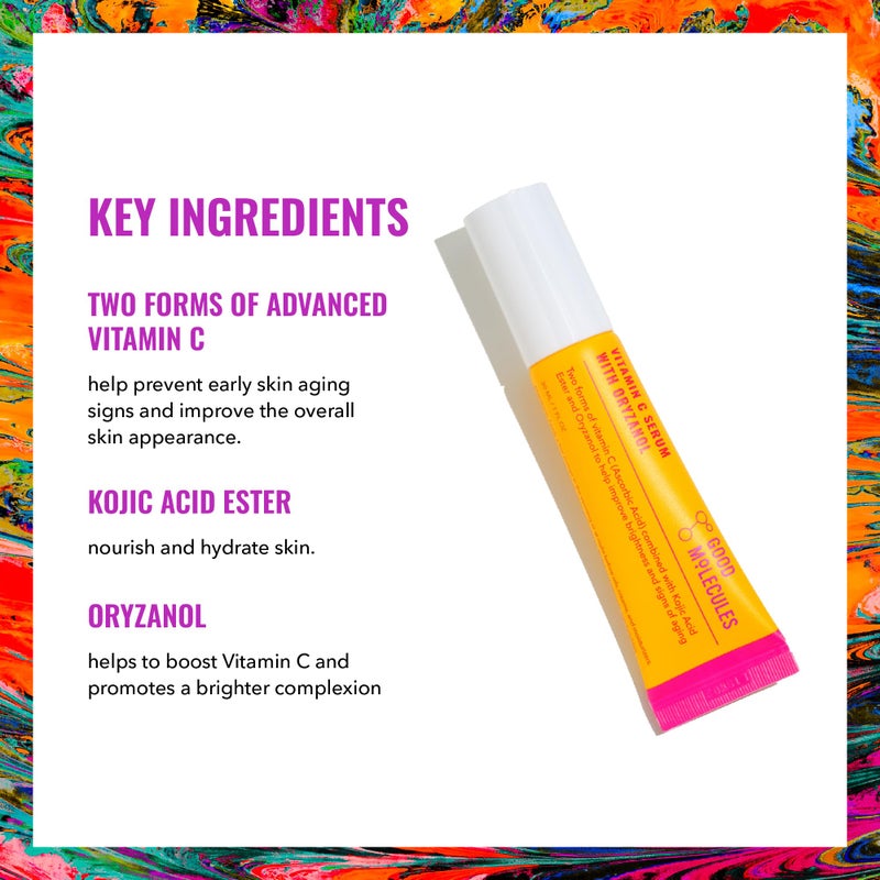 Good Molecules Vitamin C Serum with Oryzanol - Face Serum to Promote Even Skin Tone, Anti-Aging, and Brightening - Skin Care for Face - Image 3
