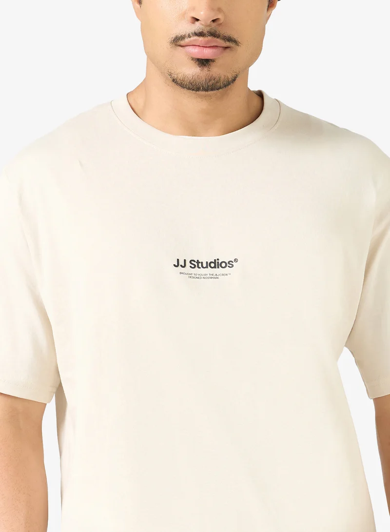 JACK & JONES  2 Pack Of Logo Crew Neck T-Shirt for Men | Best Price UAE