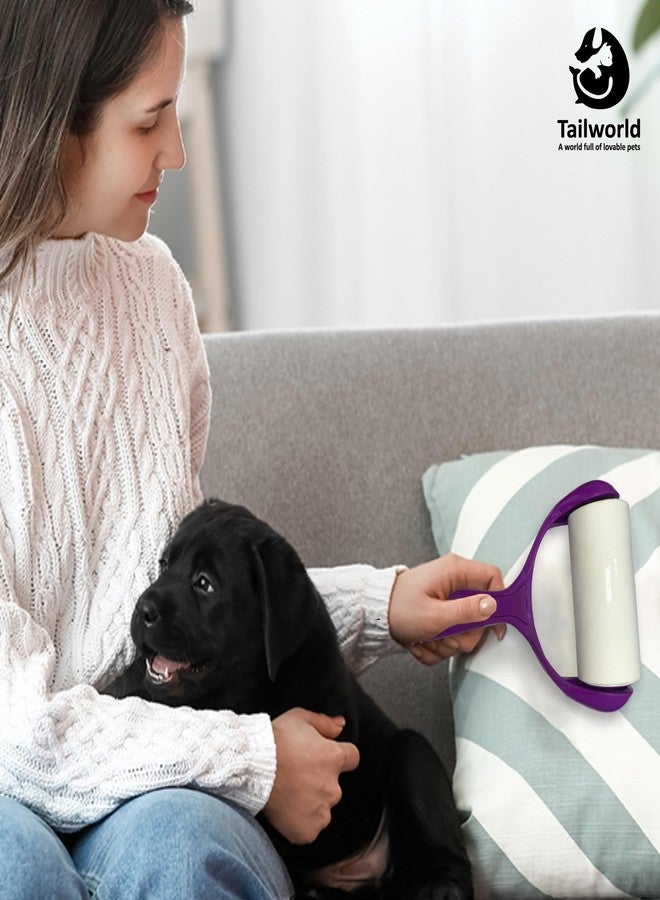 Tailworld Comfort Lint Roller | for Pet Hair Extra Sticky | Dog and Cat Lint Remover for Clothes, Furniture, Carpet, Cars, Couch etc| Reusable and Portable Roller | Removes Dust - Image 3