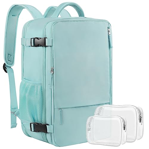 Sinaliy Large Travel Backpack for Women, 40L Carry On Backpack, 17 Inch Laptop Waterproof Backpack, College Bookbag, Backpack for Women, as Person Item Flight Approved - Image 1