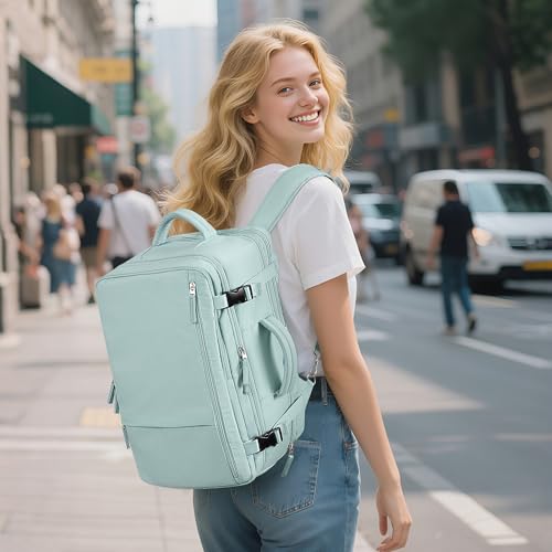 Sinaliy Large Travel Backpack for Women, 40L Carry On Backpack, 17 Inch Laptop Waterproof Backpack, College Bookbag, Backpack for Women, as Person Item Flight Approved - Image 2