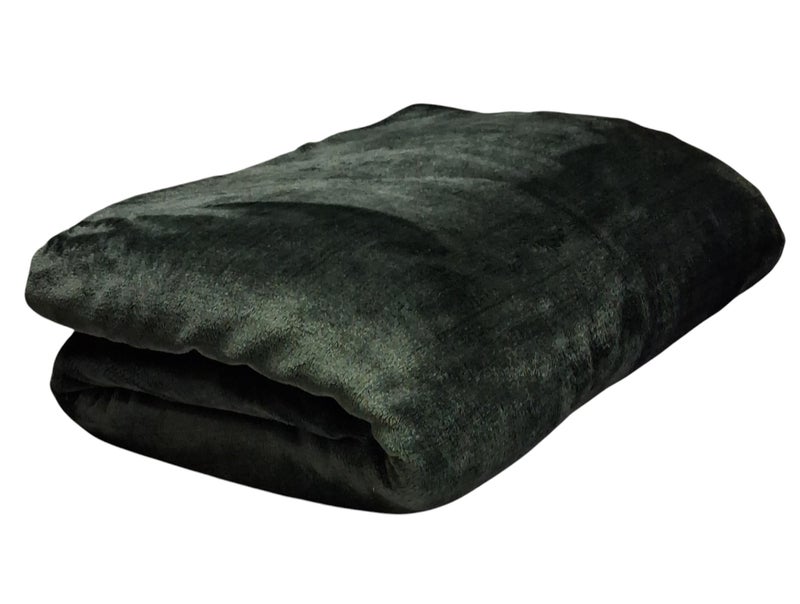 CHANDRAVATI Premium Plush Solid Summer Single Bed Dohar/Ac Blanket | 200 GSM Reversible Lightweight Cozy Soft for Single Bed, Sofa, Couch, Travel & Camping || (Green, Single) - Image 1