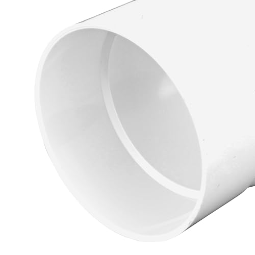NDS PVC S&D 90° Long-Turn Elbow, 4-Inch, for Hub X Hub Solvent-Weld Connections, for use with 4-Inch Sewer and Drain Pipe, White - Image 4