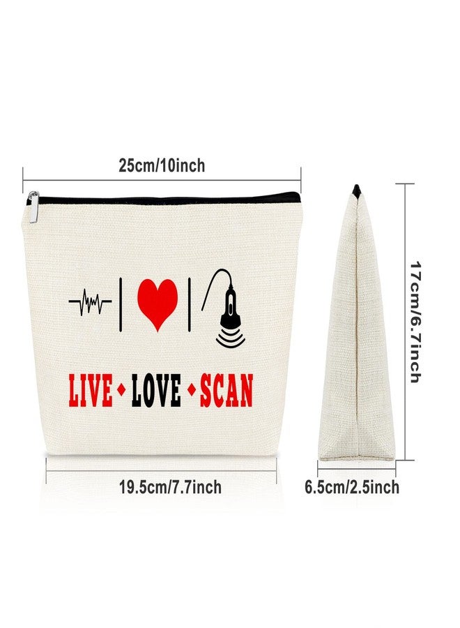 سازوو حقيبة مكياج من سازوو، هدية تقديرية لأخصائيي التصوير بالموجات فوق الصوتية، هدية مثالية لأخصائيي الأشعة المستقبليين، هدية شكر في عيد الميلاد، أو التقاعد، أو عيد الميلاد، أو كهدية للأصدقاء، أو للأخت، أو للسفر، أو كحقيبة مكياج للسفر. - Image 2