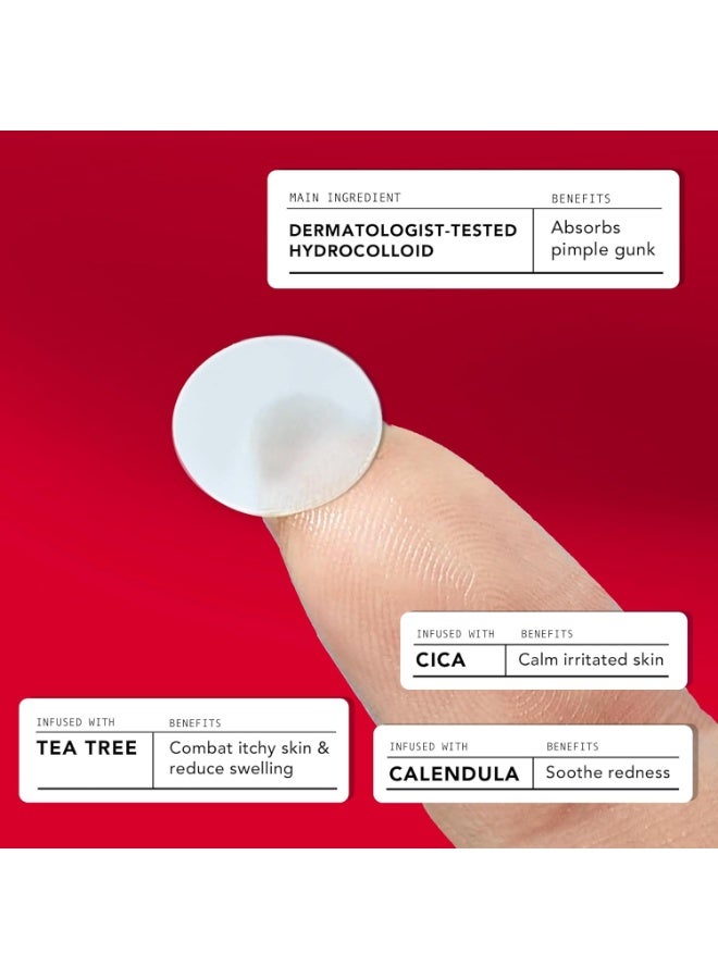 AVARELLE Avarelle Acne Pimple Patch (40 Count) Absorbing Hydrocolloid Spot Treatment with Tea Tree Oil, Calendula Oil and Cica, Certified Vegan, Cruelty Free (VARIETY / 40 COUNT)  - Image 2