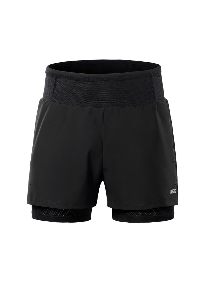 ARSUXEO Men 2 in 1 Running Shorts High Waist Athletic Shorts Sport Shorts Workout Shorts with Pockets for Gym Jogging Tennis M  - Image 1