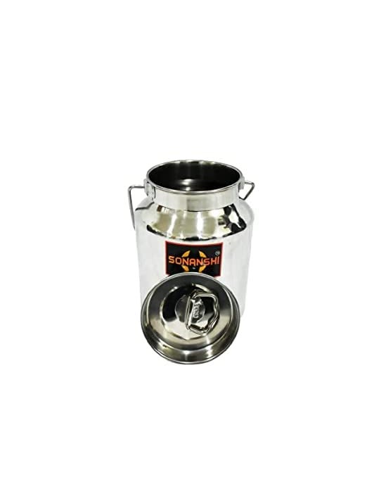 Sonanshi Sonanshi Stainless Steel Bina Jod/Jointless Milk Can/Milk Barni/Milk Pot/Oil Can with Lid (2 Litre)  - Image 5