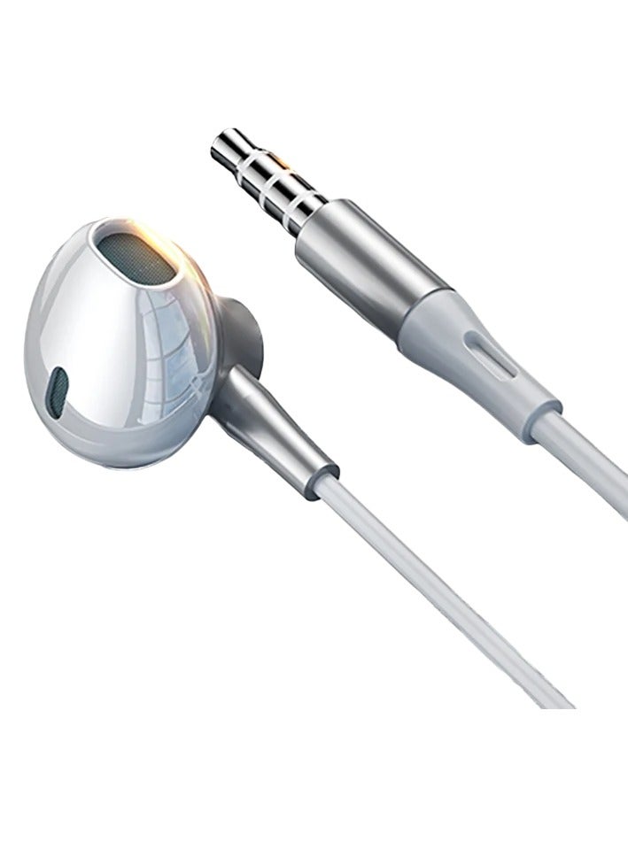 ارواق سماعات أذن سلكية، سماعات رأس هاي فاي باس ستيريو للألعاب، سماعات رأس سلكية عالمية خفيفة الوزن بدون استخدام اليدين، سماعات صوت متينة ومحمولة وواضحة مع ميكروفون مدمج، (قطعة واحدة، 3.5 ملم أبيض) - Image 1