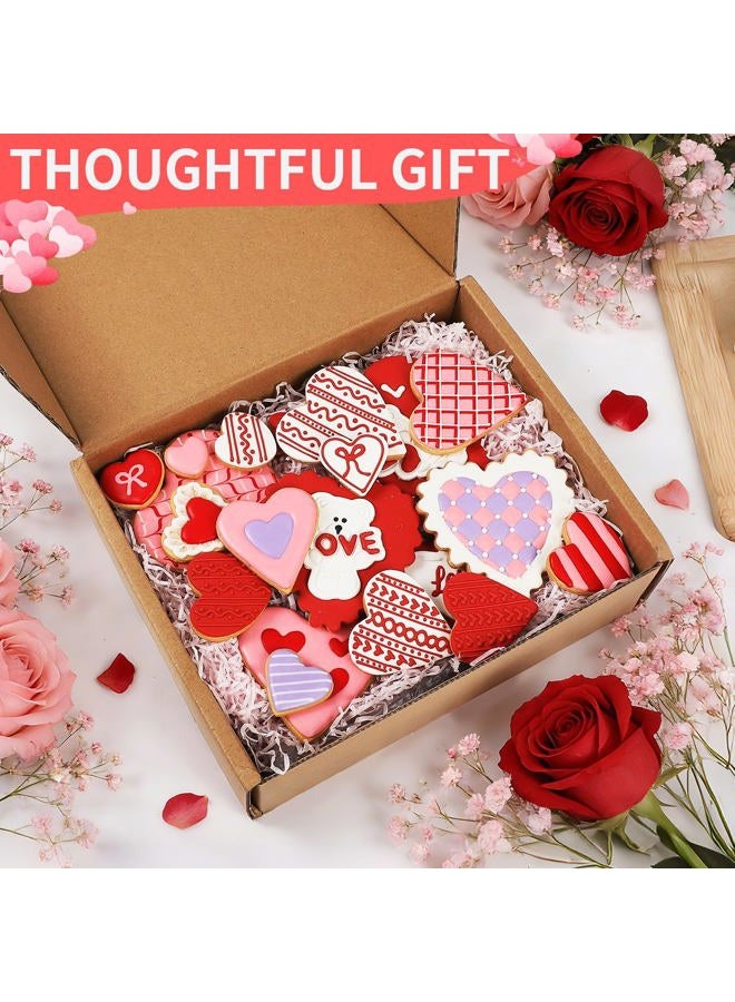 KULENAND Heart Cookie Cutter Set, 10-Piece Stainless Steel Biscuit Cutters for Valentine's Day Baking, Cake & Cookie Decorating, Dishwasher Safe (1 to 4-Inch) - Image 4