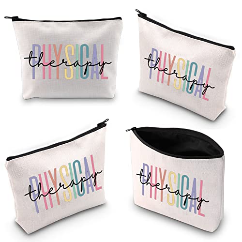 BLUPARK Physical Therapy Gift Cosmetic Bag Multicolor Marble Canvas Cosmetic Case for Travel - Image 3