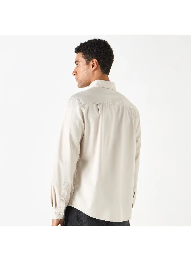 Lee Cooper Lee Cooper Regular Fit Shirt with Long Sleeves and Pocket