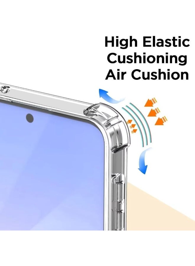 Muzz حافظة هاتف آيفون 17 برو ماكس شفافة، زوايا معززة مقاومة للخدش من TPU مطاط ناعم سيليكون أفضل غطاء واقي للكاميرا الشفاف لآيفون 17 برو ماكس 2025 - Image 2