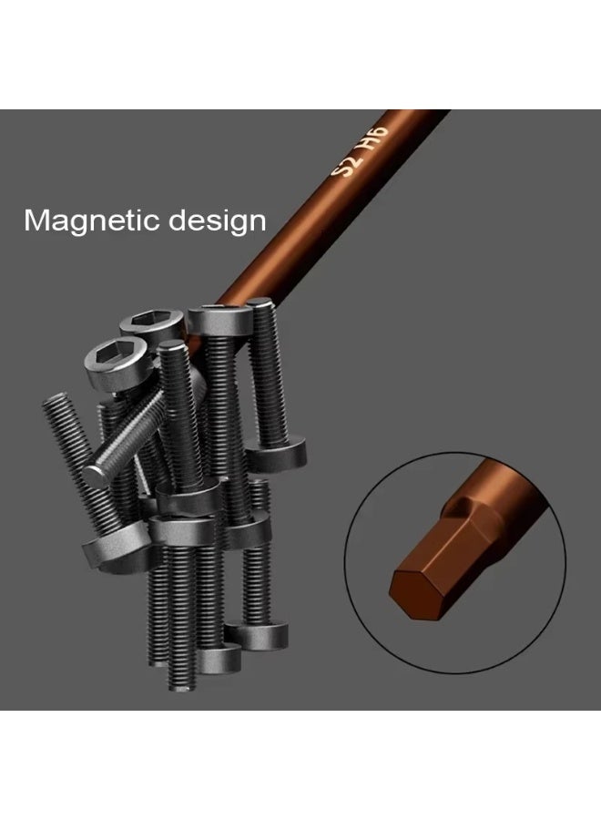 RVETEE 7pcs Torque H2.5/4mm Hexagon Wrenches Allen Key Set Wrench for Bicycle Fixed Kit Spanner Workshop Complete Hand Tools - Image 4