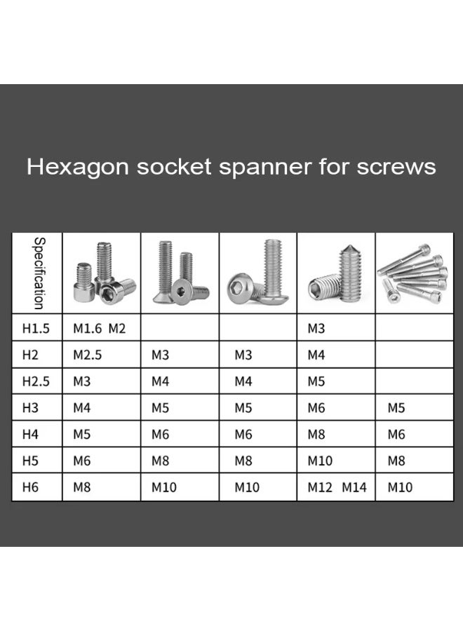 RVETEE 7pcs Torque H2.5/4mm Hexagon Wrenches Allen Key Set Wrench for Bicycle Fixed Kit Spanner Workshop Complete Hand Tools - Image 5