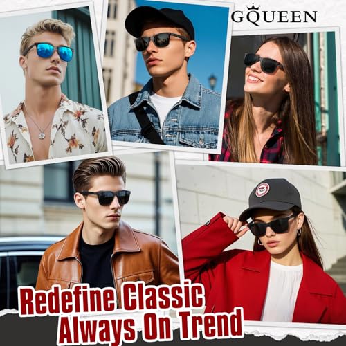 GQUEEN Polarized Sunglasses Men Womens,Flexible TR90 Frame,for Driving Fishing Cycling Hiking Golf Sports UV400 Protection - Image 2