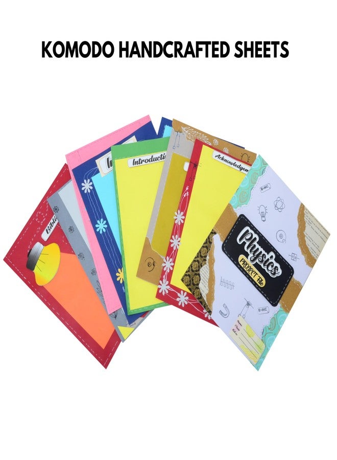 KOMODO CRAFT KOMODO Handcrafted Project Sheets/Physics / A4 Size Sheets / 180 GSM/Pack For 20 Sheets/Ideal For School Project, Stationery/Students - Image 2
