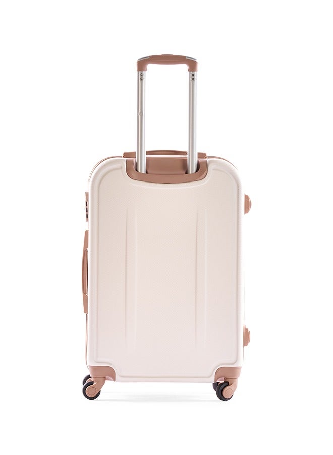 ليمرا طقم شنط سفر مكون من 6 حقائب أمتعة بعجلات و بتصميم صلب بيج/ذهبي - Image 5