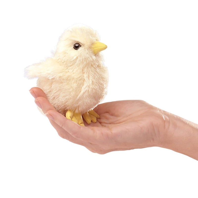 Folkmanis Mini Chick Finger Puppet, Yellow - Image 1