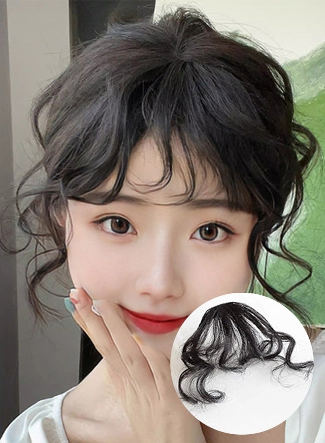 Hair Extensions Wig for Women Black Curls 2Pcs - Image 1