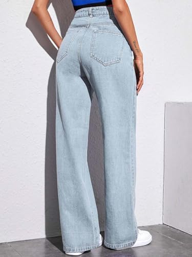 KOTTY Womens Solid Forever Blue Straight Fit Fit Jeans (Blue,30)-KTTLADIESJEANS2784L - Image 4