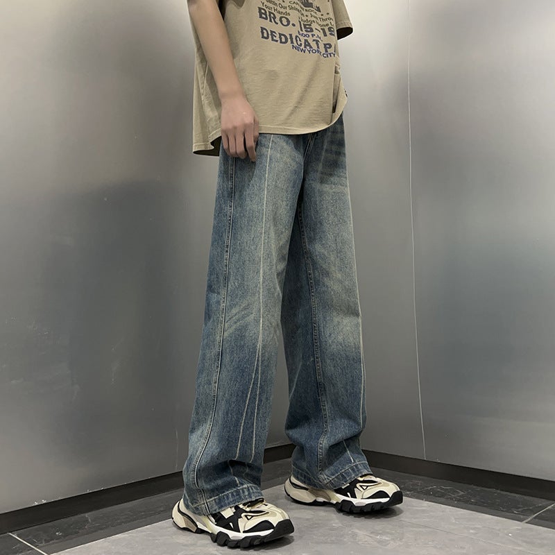 Unisex Classic Denim Jeans Loose Fit Daily Outdoor Wear - Image 3
