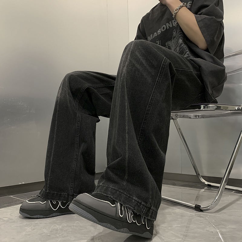 Unisex Classic Denim Jeans Loose Fit Daily Outdoor Wear - Image 5