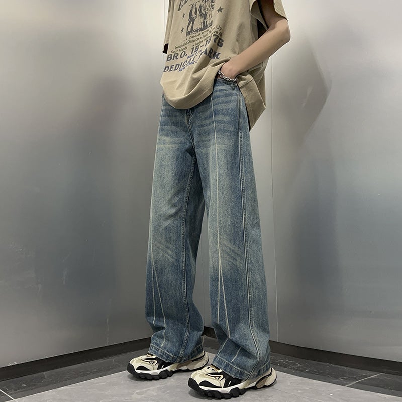 Unisex Classic Denim Jeans Loose Fit Daily Outdoor Wear - Image 2