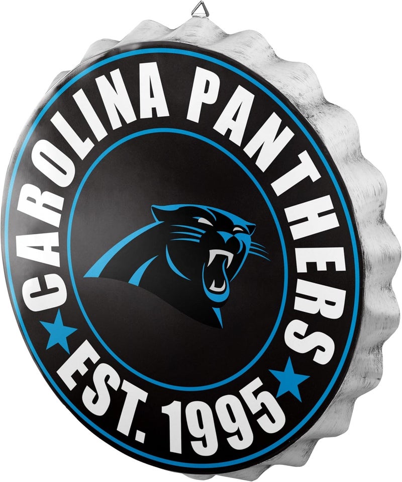 FOCO NFL Team Logo Metal Hanging Wall Bottle Cap Sign - Image 3