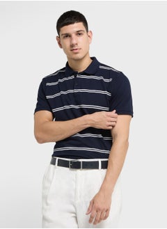 Robert Wood Striped Polo Shirts  - Image 1