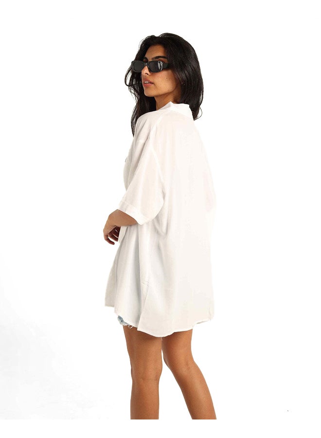 In Your Shoe White Short Sleeve Shirt - Image 2