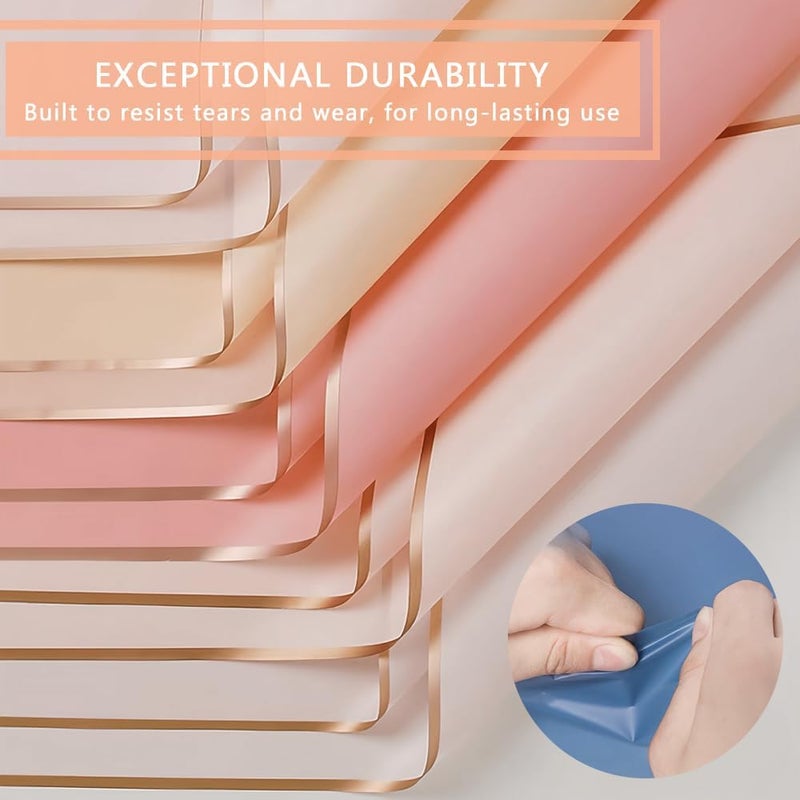 BBJ WRAPS Waterproof Floral Wrapping Paper Sheets Fresh Flowers Bouquet Gift Packaging Korean Florist Supplies, 20 Sheets (Green) - Image 5