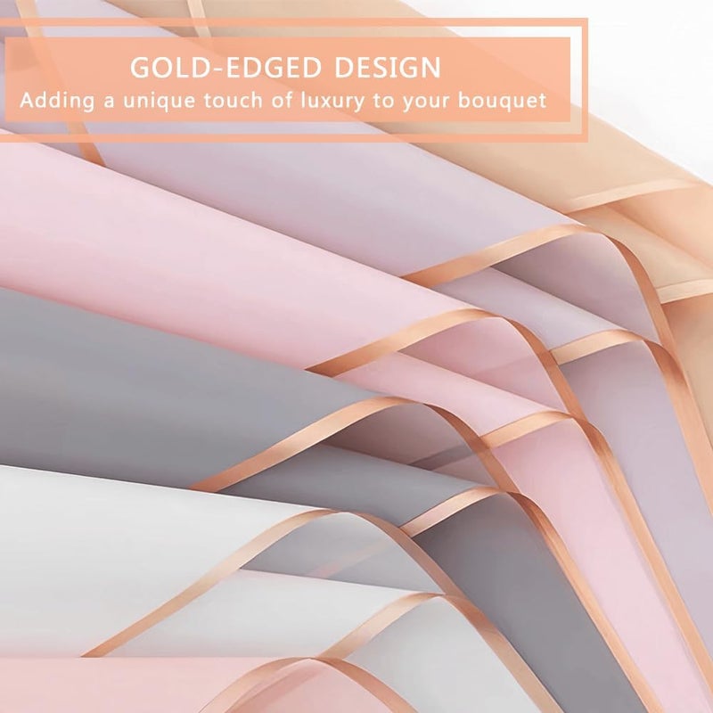 BBJ WRAPS Waterproof Floral Wrapping Paper Sheets Fresh Flowers Bouquet Gift Packaging Korean Florist Supplies, 20 Sheets (Green) - Image 3