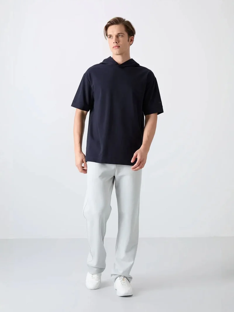تومي لايف TOMMY Oversized Hooded Short-Sleeve T-Shirt